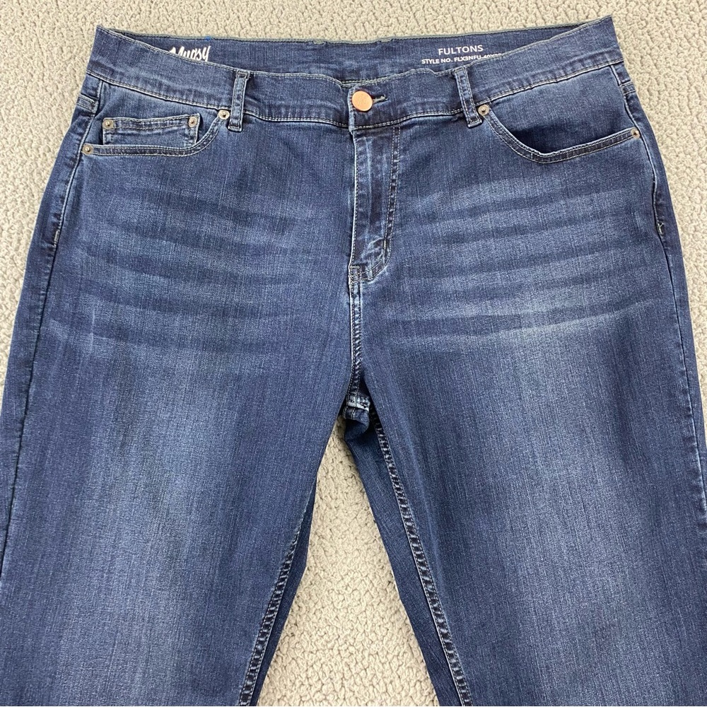 Mugsy Men's Blue Fultons Flex Denim 5-Pocket Stretch Casual Jeans  |  Size:  40 - Picture 2 of 14